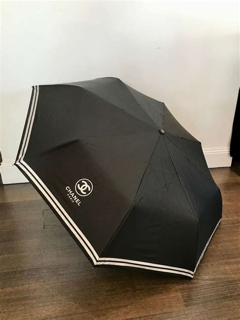 authentic chanel umbrella|chanel umbrella black.